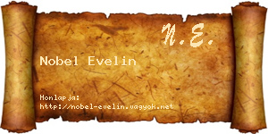 Nobel Evelin névjegykártya